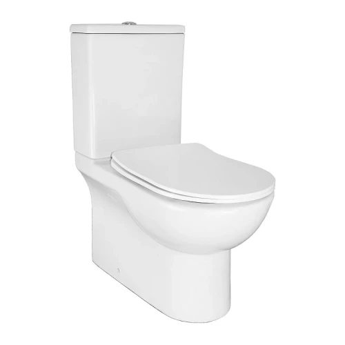 Унитаз-компакт Azario Ambra AZ-848G цвет Белый с бачком и сиденьем Микролифт