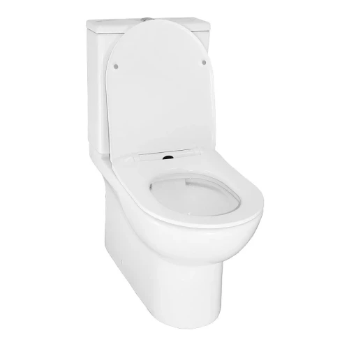Унитаз-компакт Azario Ambra AZ-848G цвет Белый с бачком и сиденьем Микролифт