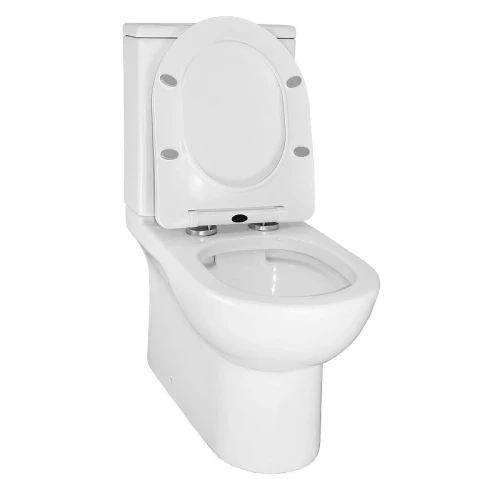 Унитаз-компакт Azario Ambra AZ-848G цвет Белый с бачком и сиденьем Микролифт