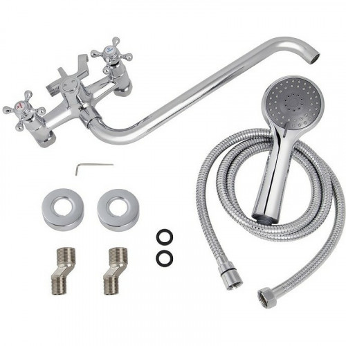 Смеситель для ванны Kaiser Grace 11070К универсальный Хром латунь на стену