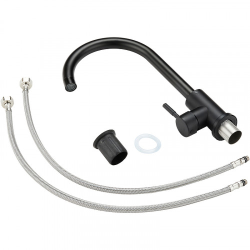 Смеситель для кухни Orange Steel M99-009b Черный матовый