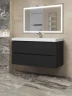 Тумба под раковину Uperwood Tanos 80 291020232 подвесная цвет Черный матовый