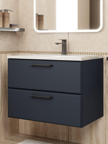 Тумба под раковину Uperwood Foster New 70 TFosterNEW70b подвесная цвет Черный матовый