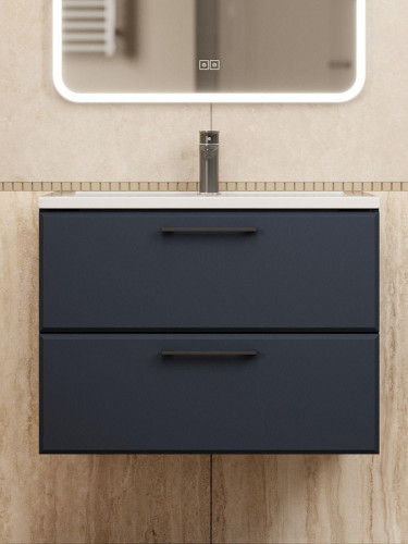 Тумба под раковину Uperwood Foster New 70 TFosterNEW70b подвесная цвет Черный матовый