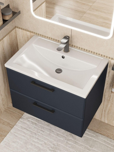 Тумба под раковину Uperwood Foster New 70 TFosterNEW70b подвесная цвет Черный матовый