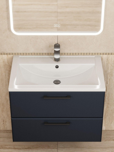 Тумба под раковину Uperwood Foster New 70 TFosterNEW70b подвесная цвет Черный матовый