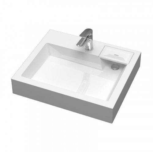 Раковина Uperwood Vission 60 45483000000 на стиральную машину цвет Белый глянцевый