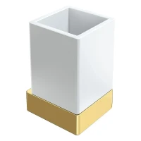 Стакан для зубных щеток Boheme Qubic 10724-G цвет Золото