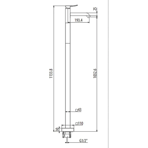 Смеситель для раковины Gattoni Ely 8809/88C0 Хром