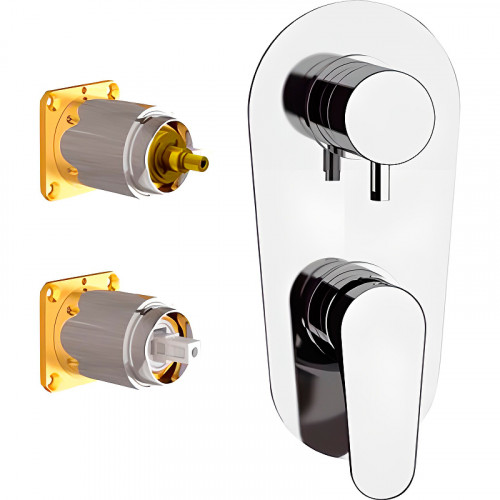 Смеситель для душа Remer Class Line L92KB Хром латунь встраиваемый