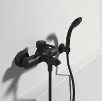 Смеситель для ванны Ideal Standard Ceraline BC270XG Черный шелк латунь на стену