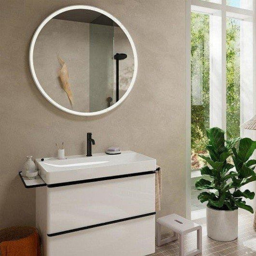 Смеситель для раковины Hansgrohe Tecturis S 73311670 цвет Черный матовый