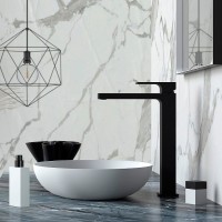 Смеситель для раковины Remer Absolute AU11LNO Черный матовый латунь