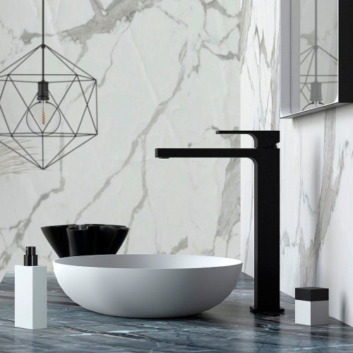 Смеситель для раковины Remer Absolute AU11LNO Черный матовый латунь