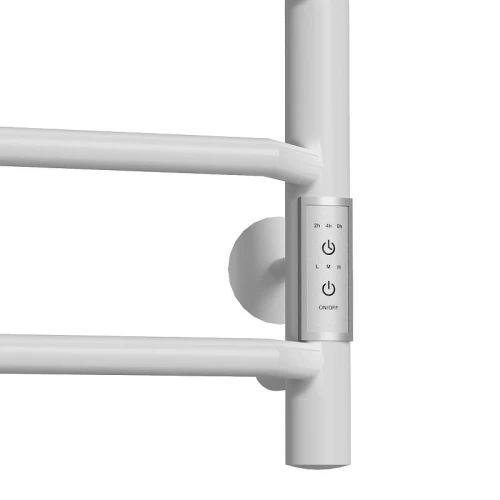Электрический полотенцесушитель Mixline Mira 80х50 556419 с полкой цвет Белый матовый