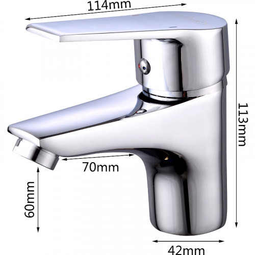 Смеситель для раковины River Balaton R14-1 10000003157 Хром