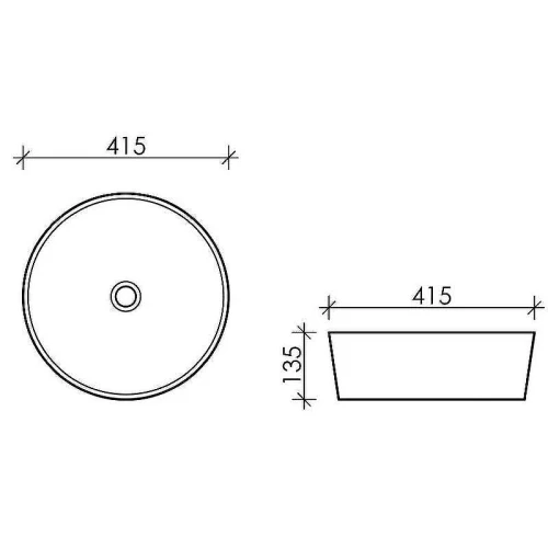 Раковина-чаша Sancos Ceramicanova Element 42 CN6013 Белая