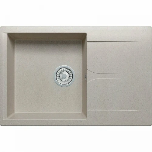 Кухонная мойка Polygran Gals-760 №14 290570 Серая искусственный камень (литьевой мрамор) встраиваемый