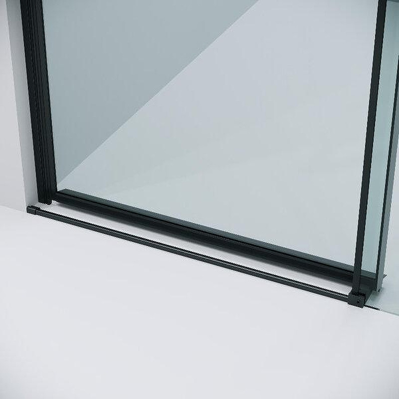 Душевая дверь Grossman Classic 140 100.K33.04.140.21.00 профиль Черный матовый стекло прозрачное