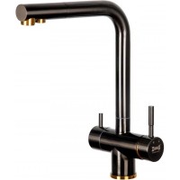 Смеситель для кухни ZorG Inox SZR-7039 BR/GRAFIT Графит нержавеющая сталь на столешницу