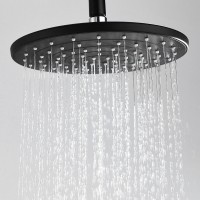 Верхний душ WasserKRAFT A077 Черный матовый пластик