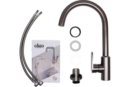 Смеситель для кухни Ekko E4001-21 цвет Темно-серый