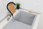 Кухонная мойка Alcora Лея 75 5677S-19 цвет Серый