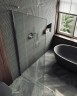 Душевая перегородка Maybah Glass MGD-700-5ш 790x1950 в широком профиле Хром матовый стекло сатиновое