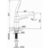 Смеситель на борт ванны Frap H61 F1161 Хром латунь