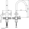 Смеситель для кухни Orange Mia M34-821Gr