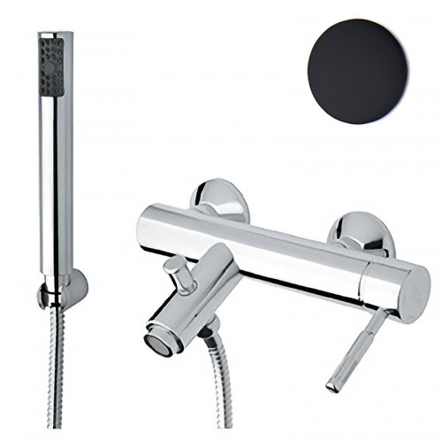 Смеситель для ванны Webert Rimini RI850101560 цвет Черный матовый