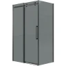 Душевой уголок Grossman Classic 110х70 120.K33.04.1170.21.10 профиль Черный матовый стекло тонированное