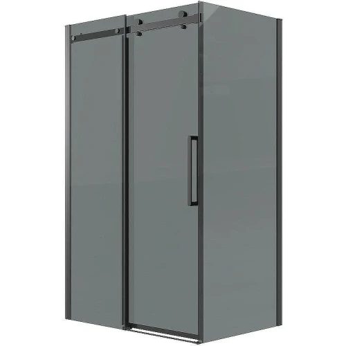 Душевой уголок Grossman Classic 110х70 120.K33.04.1170.21.10 профиль Черный матовый стекло тонированное