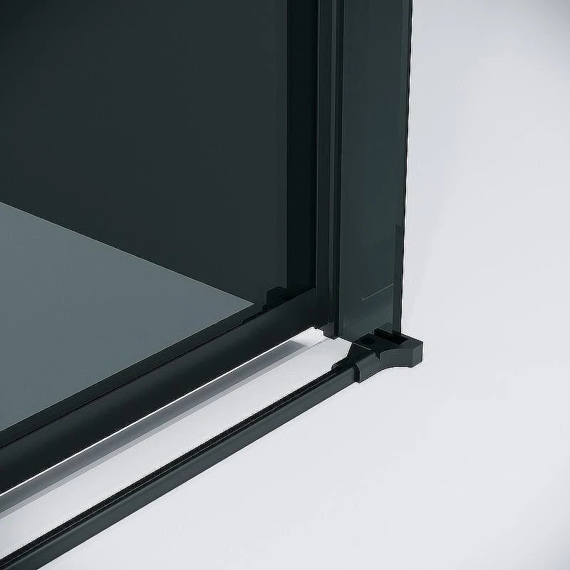 Душевой уголок Grossman Classic 110х70 120.K33.04.1170.21.10 профиль Черный матовый стекло тонированное