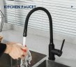Смеситель для кухни Frap H67-6 F4067-6 Черный матовый