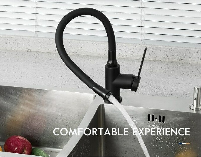 Смеситель для кухни Frap H67-6 F4067-6 Черный матовый
