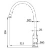Смеситель для кухни Frap H67-6 F4067-6 Черный матовый