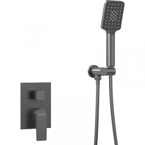 Душевая система Grossman Classic 501.K35.04.420 Графит брашированный латунь встраиваемый