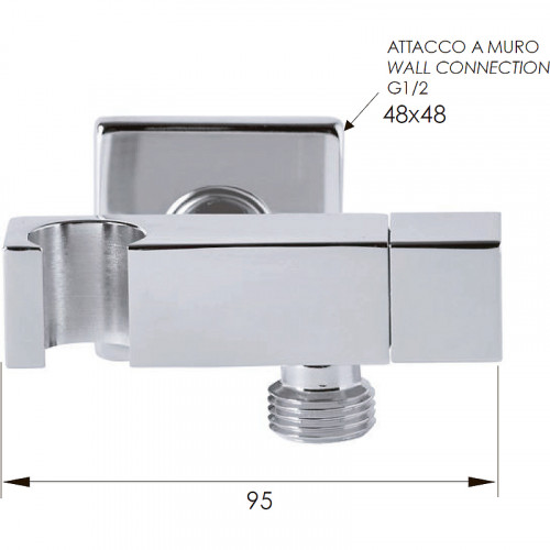 Шланговое подключение Remer 336S Хром