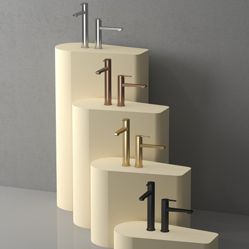 Смеситель для раковины Teska Liva Leo L E5424 Черный матовый латунь