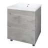 Тумба с раковиной Loranto Florena 60 CS00105569 цвет Светлый бетон