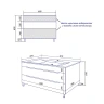 Тумба с раковиной Loranto Florena 60 CS00105569 цвет Светлый бетон