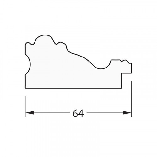 Зеркало Evoform Octagon 62х82 BY 7071 в багетной раме - Версаль бронза 64 мм стекло