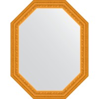 Зеркало Evoform Octagon 74x94 BY 7136 в багетной раме - Сусальное золото 80 мм стекло