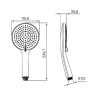 Ручной душ Iddis Optima Home OPH3F0Ci18 Белый матовый Хром