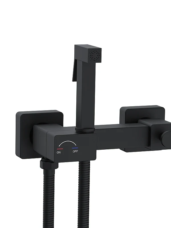 Гигиенический душ со смесителем WeltWasser Higi Q02 BL 10000013673 цвет Черный матовый