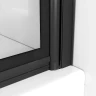 Шторка на ванну Niagara Nova 90х140 NG-08-90BLACK профиль Черный матовый стекло прозрачное