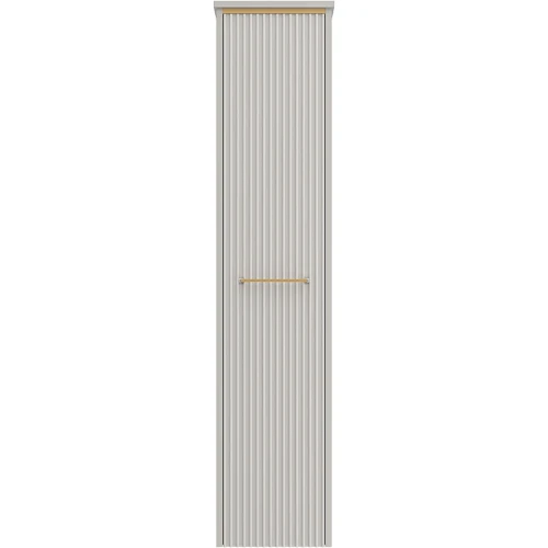 Шкаф пенал Brevita Elche 35 L ELC-05035-010L Серый кашемир Золото МДФ / ЛДСП