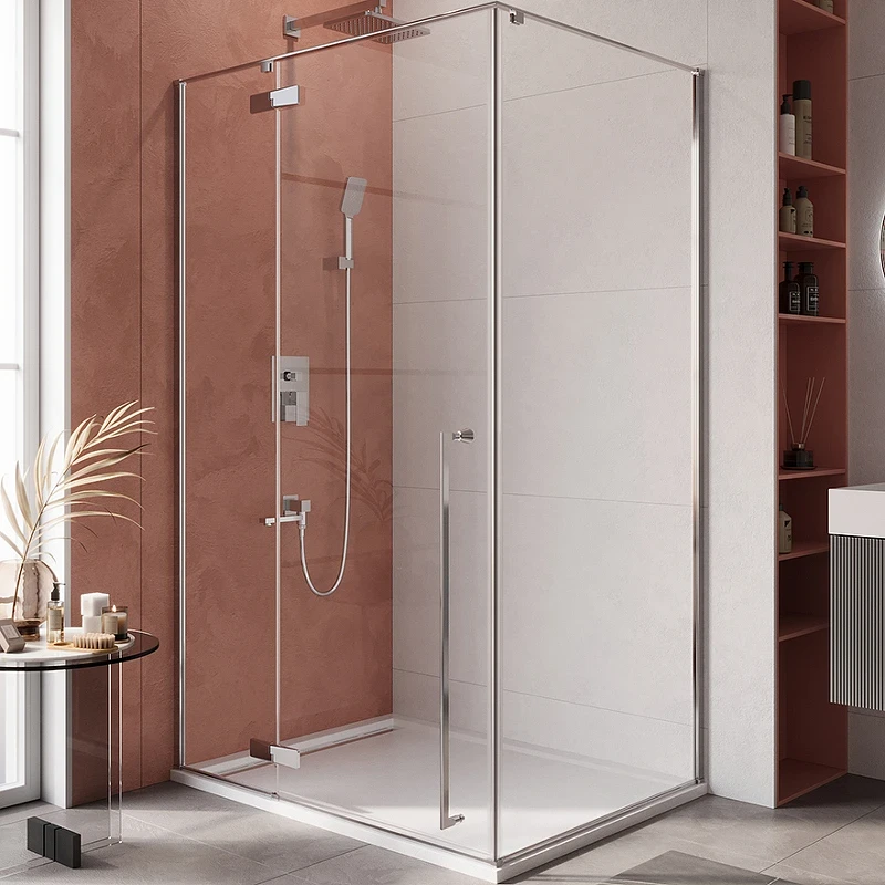 Душевой уголок Cezares Liner 120x90 L LINER-AH-1-120/90-C-Cr-L профиль Хром стекло прозрачное