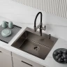 Кухонная мойка Iddis Haze 59 HAZ59GMi77 Графит матовый